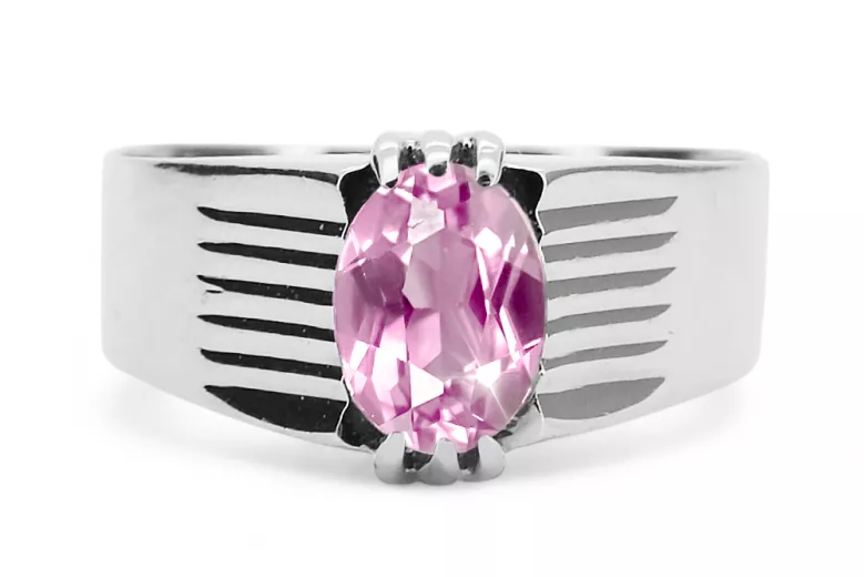 Ametyst 925 Silver Ring Vintage VRC007s